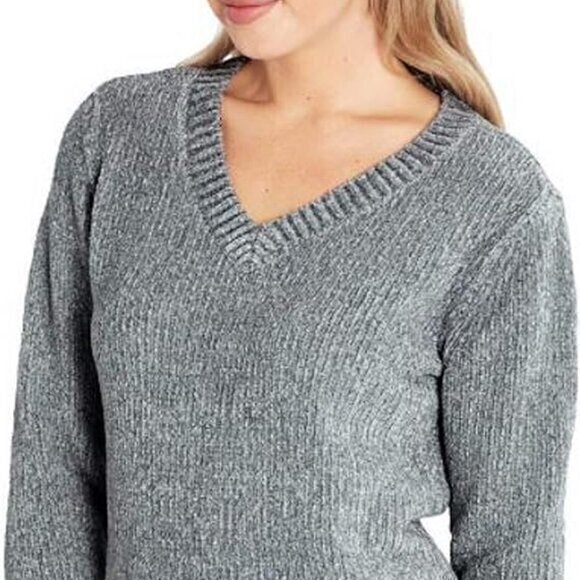 Orvis Ladies' Chenille Tunic Gray‎ Sweater - Size Small - Picture 1 of 15